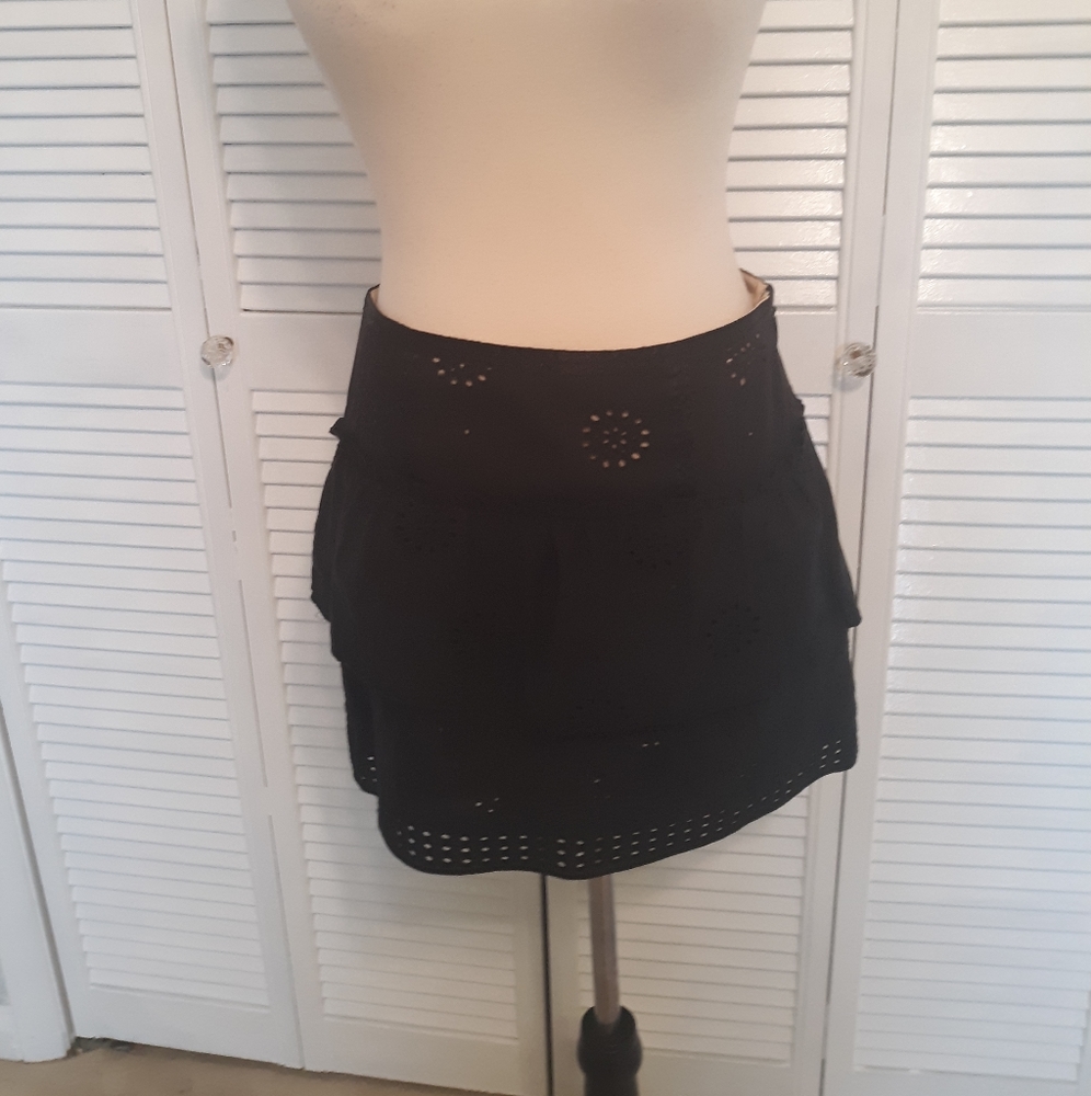 Juicy couture Y2K Vintage eyelet ruffle mini skirt sz 0 *C4 - Picture 6 of 8